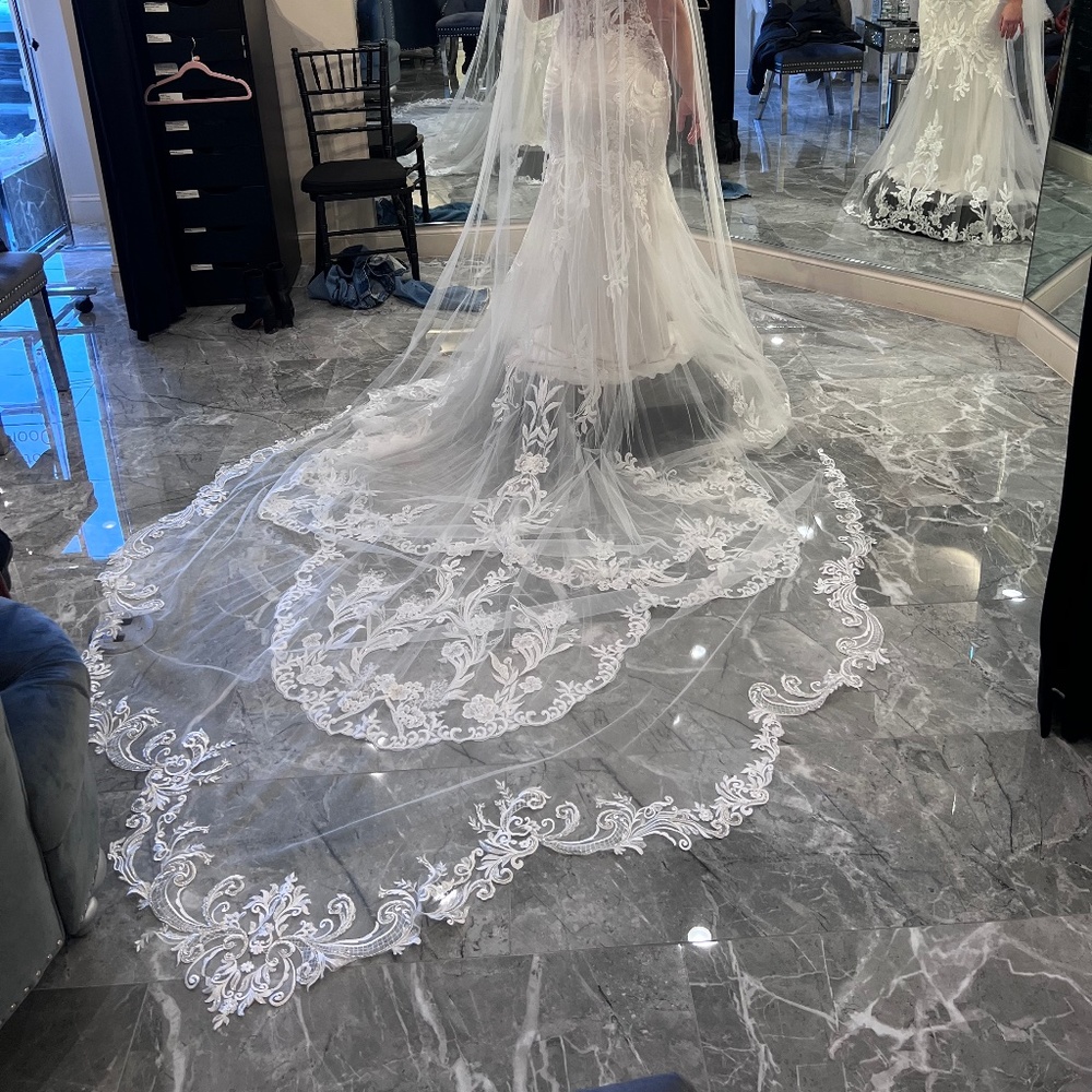 Wedding dress WITH veil - Picture 3 of 7